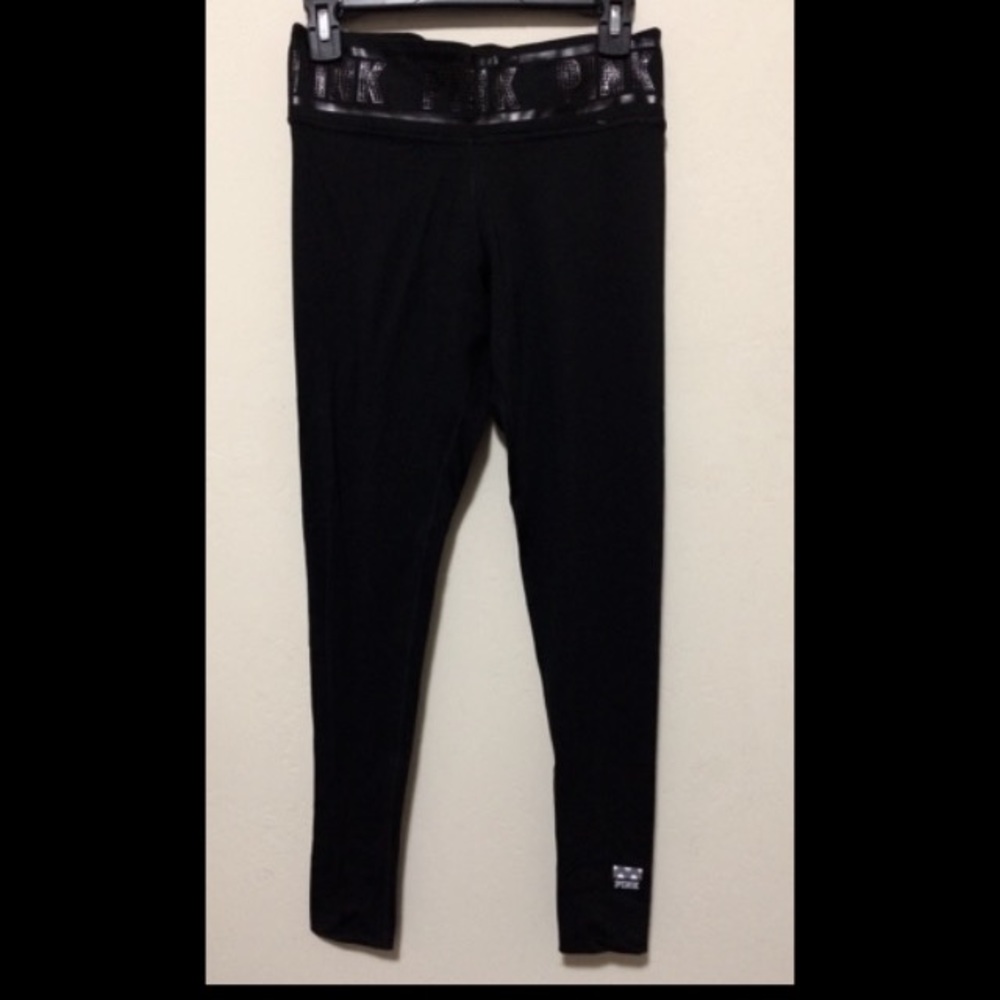 VS Pink Ultimate leggings with black studs